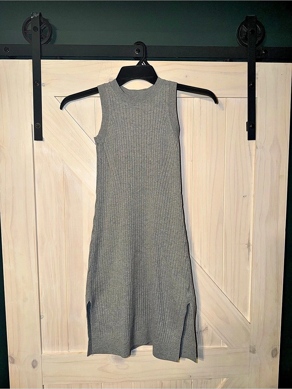 Banana Republic Ribbed Maxi Dress in Gray Size XXS P Like New